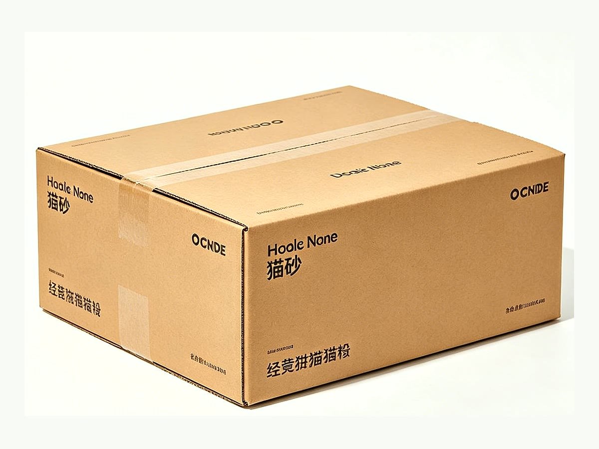 Thùng carton cho cát mèo bentonite xuất khẩu