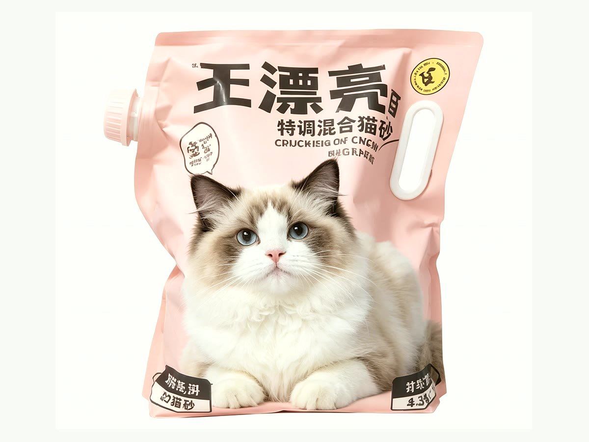 Túi mẫu đứng cho cát mèo kiểm công thức