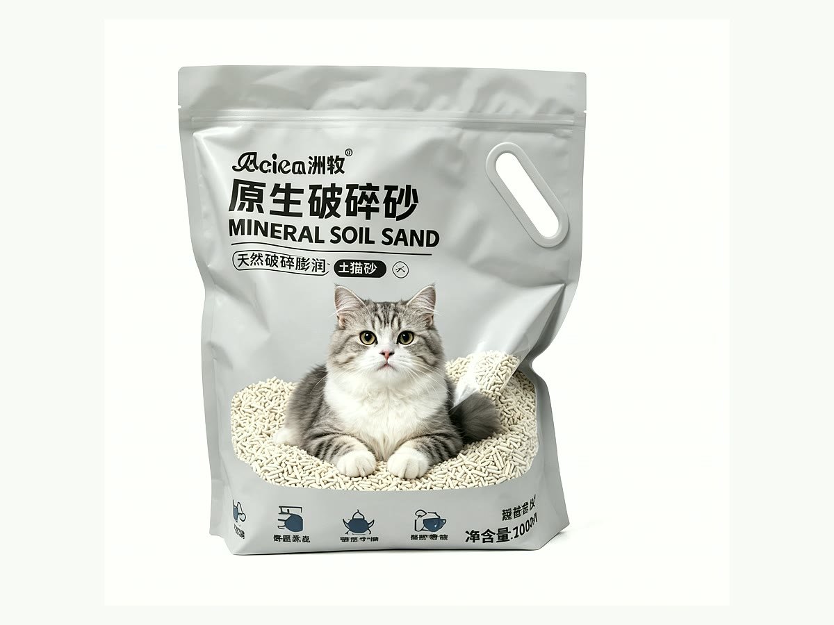 Túi đứng zipper cho bao bì cát mèo Green Shield